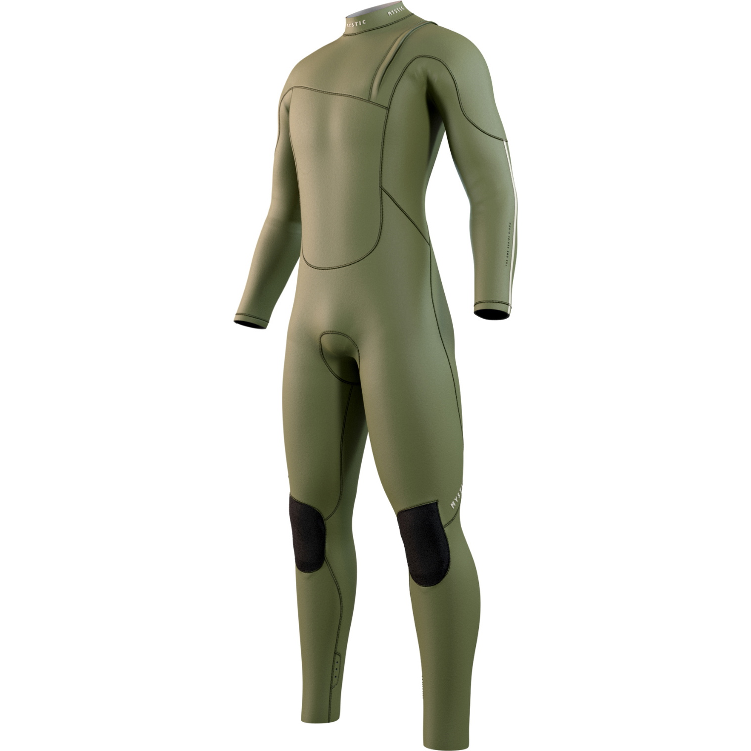 2025 Mystic Da Uomo The One 3/2mm Zip Free Muta 35000.250615 - Moss